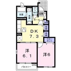 メゾンドブリアンCの物件間取画像